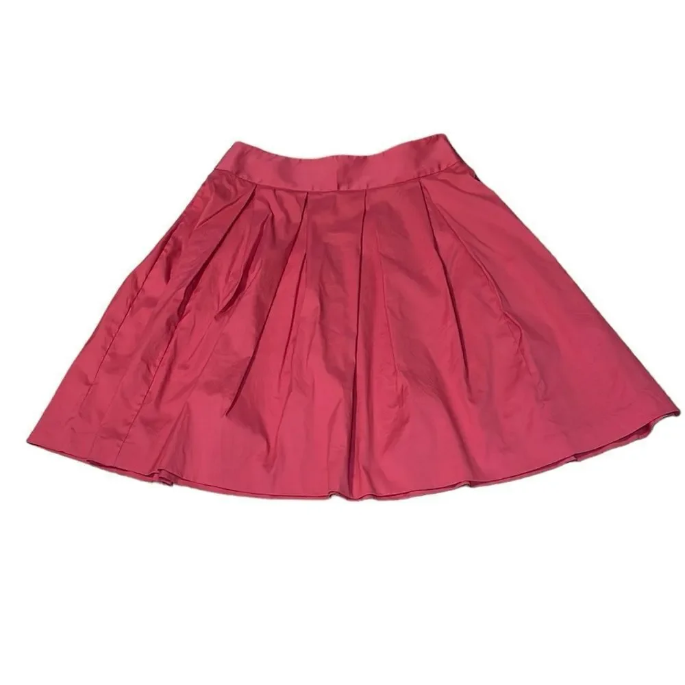 Casual Corner Pink Coral Pleated Skirt, 6
